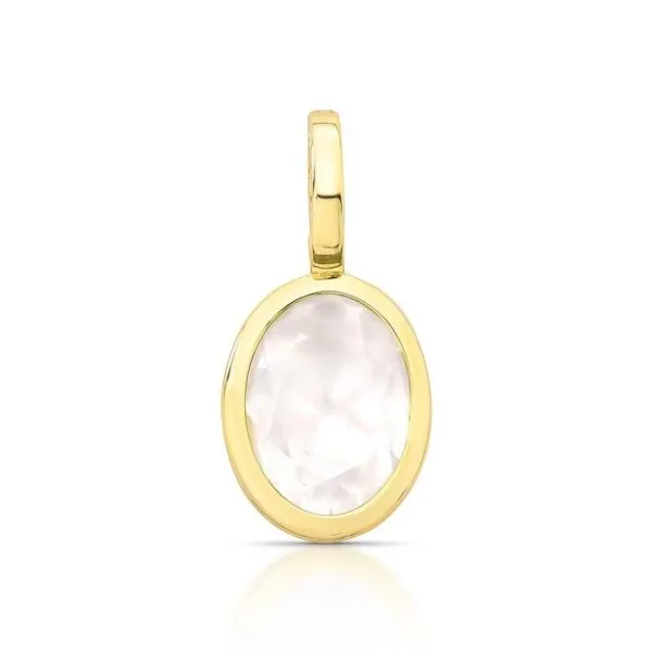 PINGENTE CRISTAL OVAL FECHO CLICK